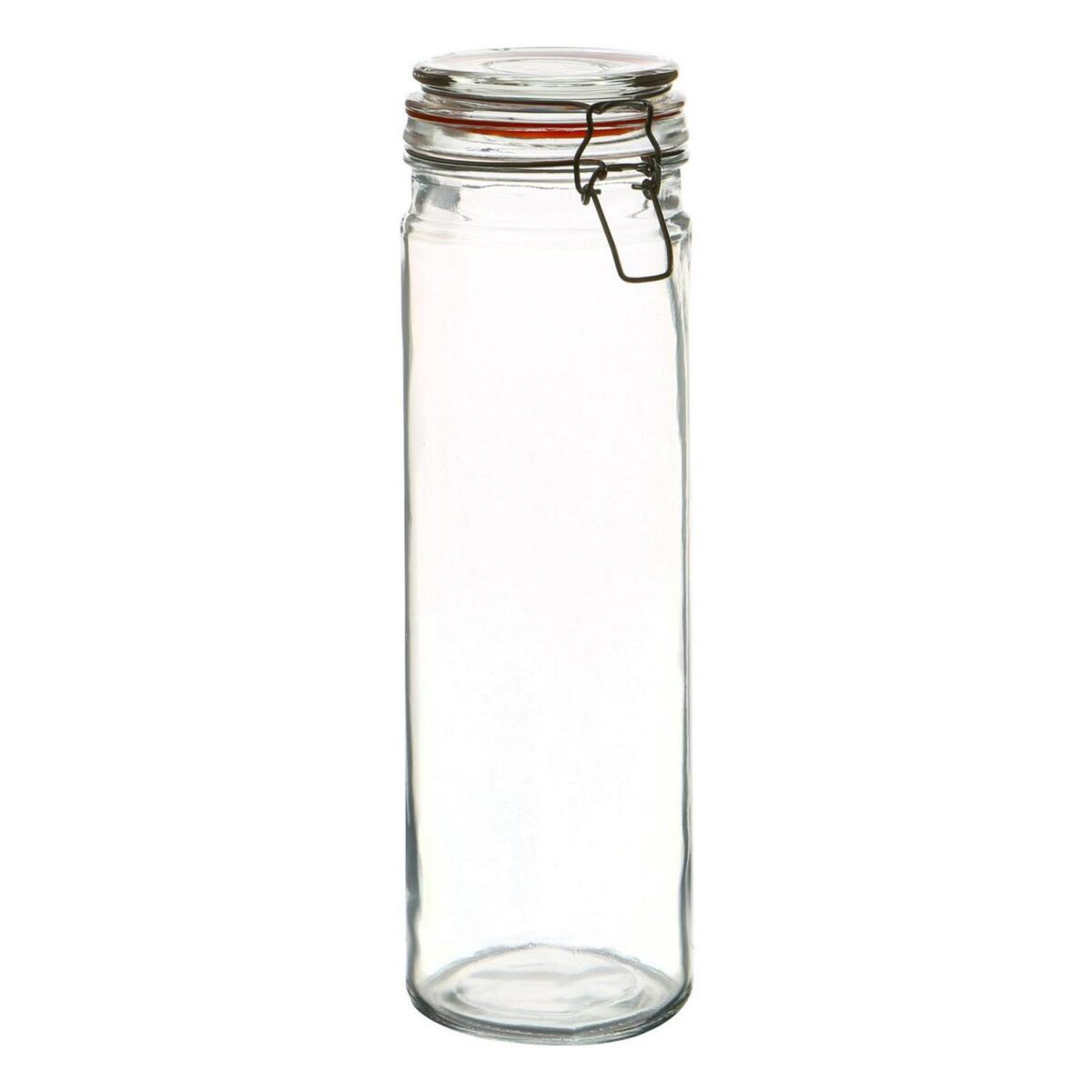Glass Spaghetti Pasta Food Preserving Storage Jar - 2050ml Clip Top Kitchen - Image 1