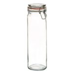 Glass Spaghetti Pasta Food Preserving Storage Jar - 2050ml Clip Top Kitchen