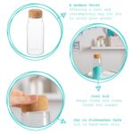 Glass Storage Bottle with Cork Lid Modern Kitchen Pantry Food Canister 720ml - Image 2