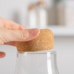 Glass Storage Bottle with Cork Lid Modern Kitchen Pantry Food Canister 720ml - Image 7