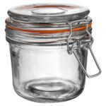 Glass Storage Food Preserve Preserving Clip Top Airtight Jar 350ml x3 - Image 4