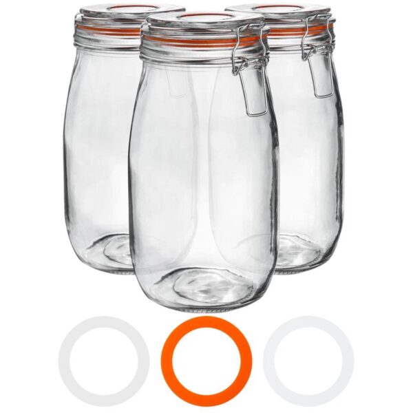 Glass Storage Jars A 45f8ad867a2f182a6b899fd32cd09b63