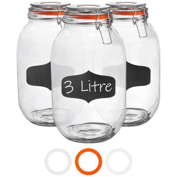 Glass Storage Jars A 8702c2cd3fa902148aea4faa59f36b85