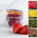 Glass Storage Jars Airtight Clip Top Lid Food Preserve Preserving Jar 125ml x6 - Image 4
