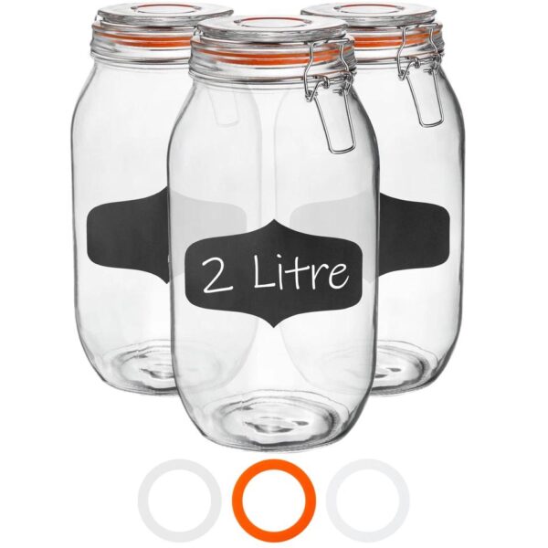 Glass Storage Jars A e72eba32d21ddb316bce2c996aa8be79