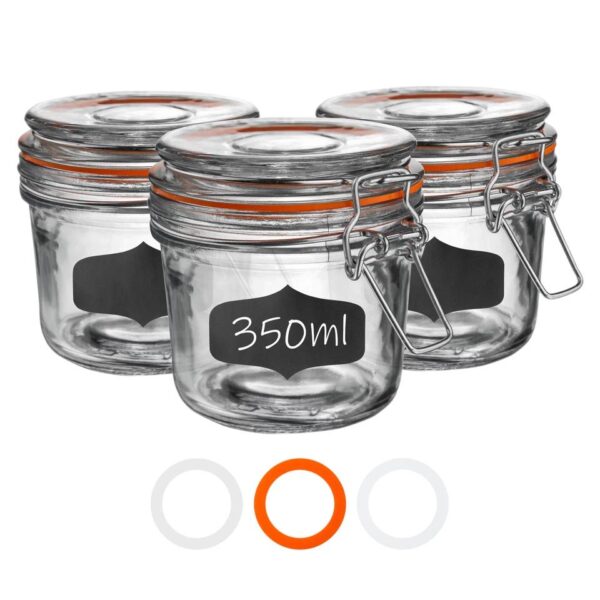 Glass Storage Jars A e9a5b48e8b40b6c97f1062d6e2b8ebf5