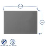 Glass Worktop Saver Kitchen Chopping Cutting Utensil Board, Clear, 30 x 20 cm - Image 3