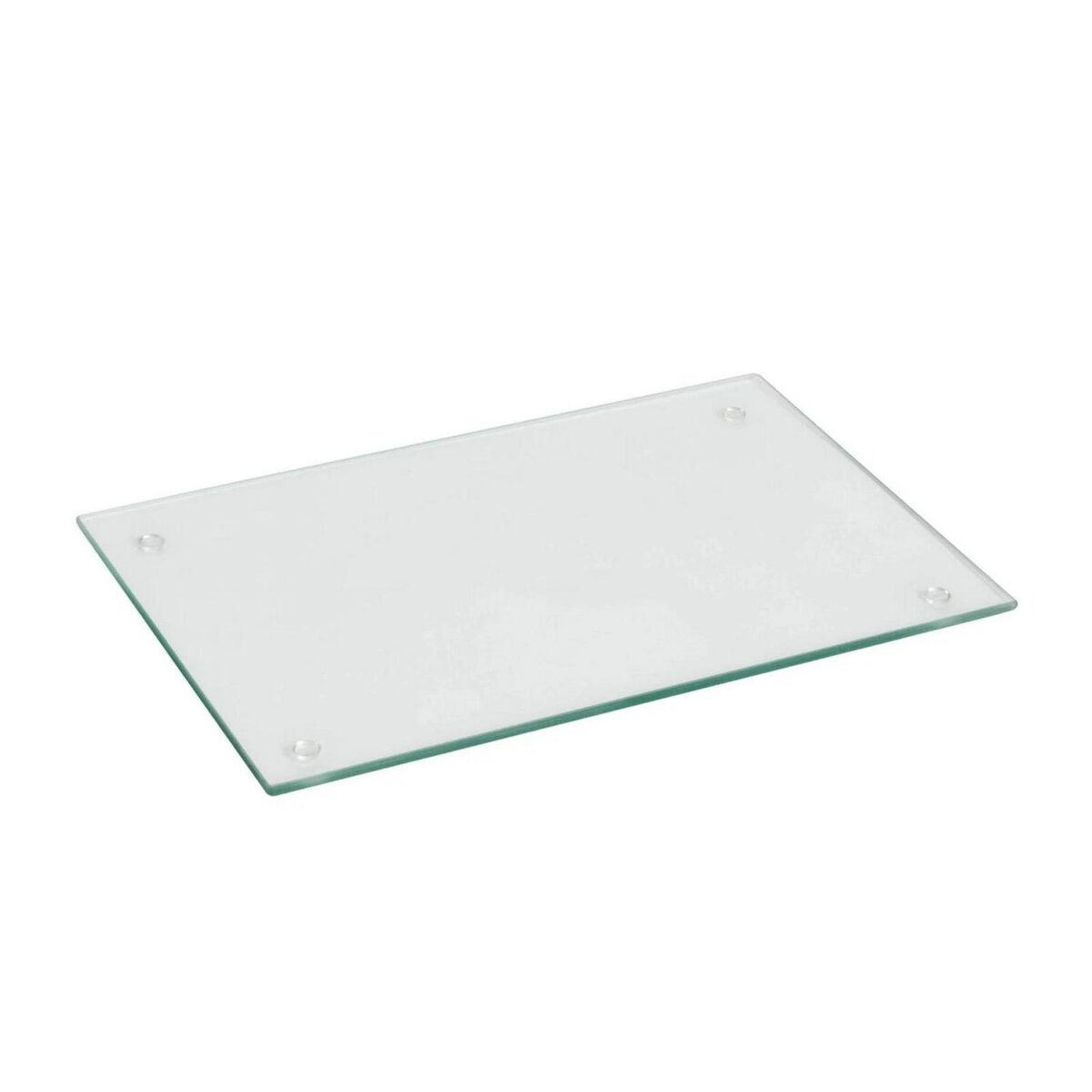 Glass Worktop Saver Kitchen Chopping Cutting Utensil Board, Clear, 30 x 20 cm - Image 1