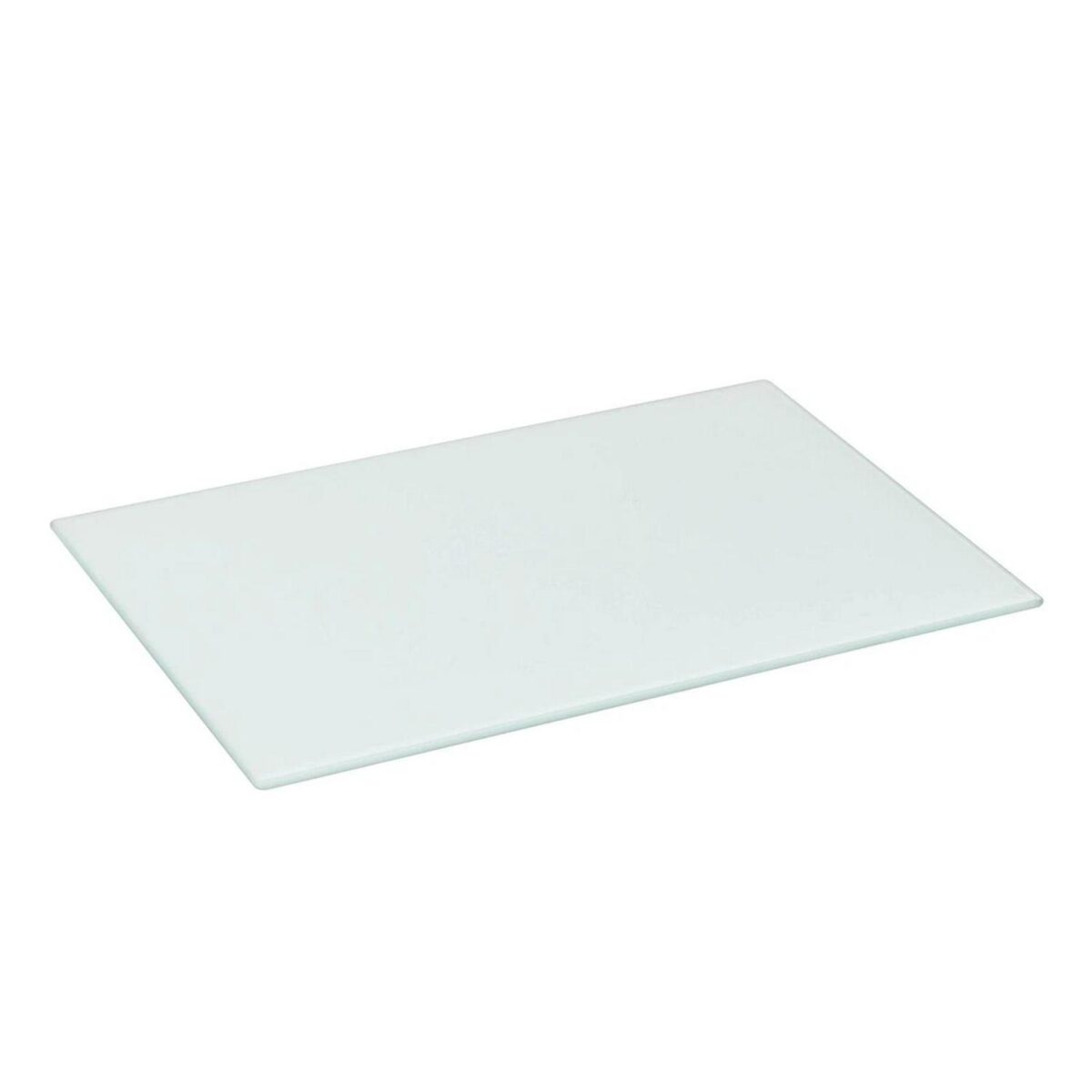 Glass Worktop Saver Kitchen Chopping Cutting Utensil Board, White, 40 x 30 cm - Image 1