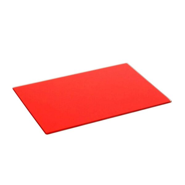 Glass Worktop Saver Kitchen Chopping Cutting Utensil Board, Red, 30 x 20 cm