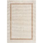 Glitz Cream Border Rug in 3 Sizes - Image 2