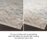Glitz Grey Abstract Area Rug in 3 Sizes - Image 3