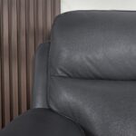 Grace Dark Grey Leather Power Reclining Armchair - Image 6