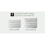 Grandeur 100% Hygro Cotton Bath Towels, Pack of 2 in Grey - Image 5