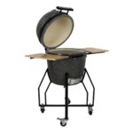 Grill Guru 18 (46cm) Ceramic Kamado Charcoal Barbecue in Black + Cover - Image 6