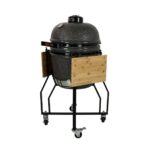 Grill Guru 18 (46cm) Ceramic Kamado Charcoal Barbecue in Black + Cover - Image 7