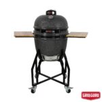 Grill Guru 18 (46cm) Ceramic Kamado Charcoal Barbecue in Black + Cover