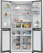 HAIER HCR3818EWMM Fridge Freezer - Platinum Inox - Image 12