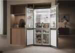 HAIER HCR3818EWMM Fridge Freezer - Platinum Inox - Image 23