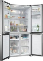 HAIER HCR3818EWMM Fridge Freezer - Platinum Inox - Image 2