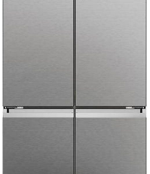 HAIER HCR5919ENMP American-Style Fridge Freezer - Platinum Inox