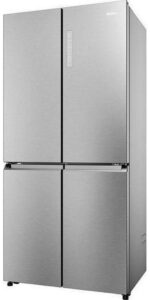 HAIER HCR7818DNMM American-Style Fridge Freezer - Silver - Image 2
