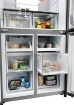 HAIER HCR7818DNMM American-Style Fridge Freezer - Silver - Image 12
