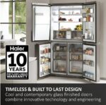 HAIER HCR7918EIMP Fridge Freezer - Platinum Inox - Image 2