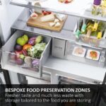HAIER HCR7918EIMP Fridge Freezer - Platinum Inox - Image 4