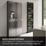 HAIER HCR7918EIMP Fridge Freezer - Platinum Inox - Image 3