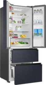 HAIER HFR5719ENPB Fridge Freezer - Slate Black - Image 3