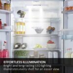 HAIER HSR3918ENPG American-Style Fridge Freezer - Silver - Image 4