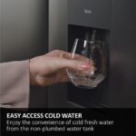 HAIER HSR3918EWPG American-Style Fridge Freezer - Silver - Image 3