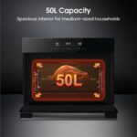 HISENSE Hi6 BlackLine AirFry BIM45342ADBGUK Compact Electric Oven with Microwave - Jet Black - Image 2