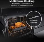 HISENSE Hi8 BlackLine BAS6PH8BUKWF Electric Pyrolytic Steam Smart Oven - Jet Black - Image 6