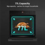 HISENSE Hi8 BlackLine BAS6PH8BUKWF Electric Pyrolytic Steam Smart Oven - Jet Black - Image 3