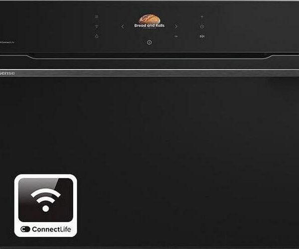 HISENSE Hi8 BlackLine BIM4AH8UKWF Compact Electric Oven with Microwave Jet Black