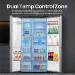 HISENSE PureFlat Infinite RS818N4TIC American-Style Smart Fridge Freezer - Stainless Steel - Image 6