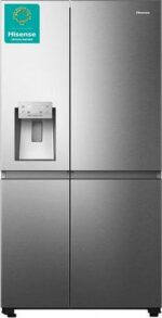 HISENSE PureFlat Infinite RS818N4TIC American-Style Smart Fridge Freezer - Stainless Steel