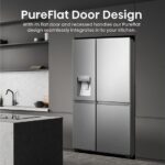 HISENSE PureFlat Infinite RS818N4TIC American-Style Smart Fridge Freezer - Stainless Steel - Image 4