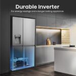 HISENSE PureFlat Infinite RS818N4TIC American-Style Smart Fridge Freezer - Stainless Steel - Image 7