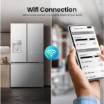 HISENSE PureFlat RF815N4SESE Smart Fridge Freezer - Stainless Steel - Image 4