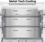 HISENSE PureFlat RF815N4SESE Smart Fridge Freezer - Stainless Steel - Image 6