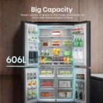 HISENSE PureFlat RQ758N4SWFE Smart Fridge Freezer - Black Stainless Steel - Image 2