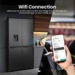 HISENSE PureFlat RQ758N4SWFE Smart Fridge Freezer - Black Stainless Steel - Image 6