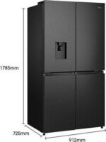 HISENSE PureFlat RQ758N4SWFE Smart Fridge Freezer - Black Stainless Steel - Image 11