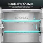 HISENSE PureFlat RQ758N4SWFE Smart Fridge Freezer - Black Stainless Steel - Image 8