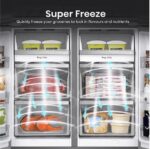 HISENSE PureFlat RQ758N4SWFE Smart Fridge Freezer - Black Stainless Steel - Image 4