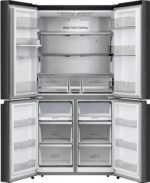 HISENSE PureFlat RQ758N4SWFE Smart Fridge Freezer - Black Stainless Steel - Image 12