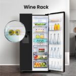HISENSE PureFlat RS694N4TBE American-Style Fridge Freezer - Black - Image 8